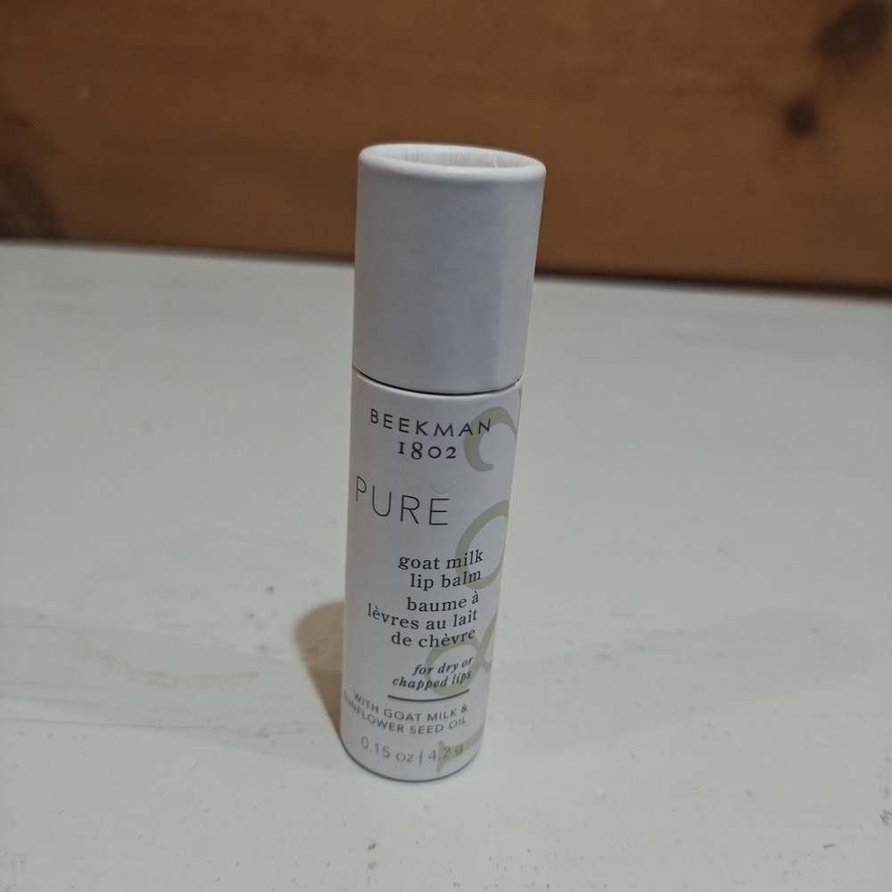 Beekman 1802 Pure Goat Milk Lip Balm Fragrance Free 0.15 oz New In Box